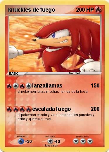 Pokemon knuckles de fuego