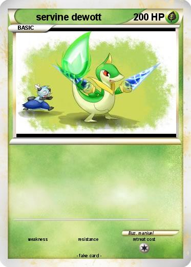 Pokemon servine dewott