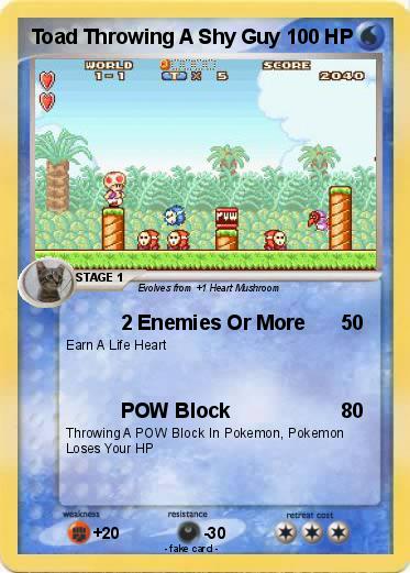 Pokemon Toad Throwing A Shy Guy