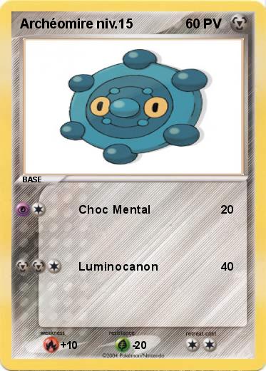 Pokemon Archéomire niv.15
