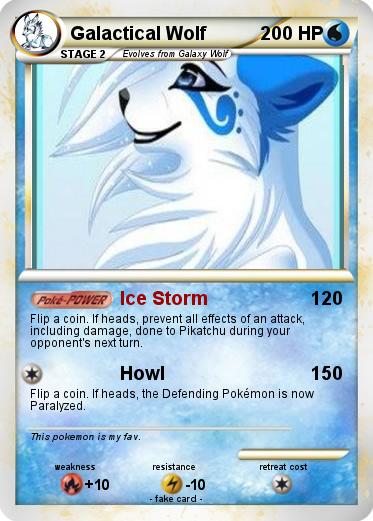 Pokemon Galactical Wolf