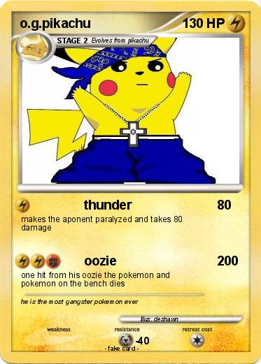 Pokemon o.g.pikachu