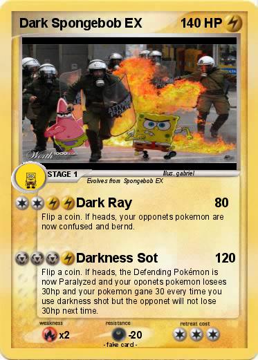 Pokemon Dark Spongebob EX