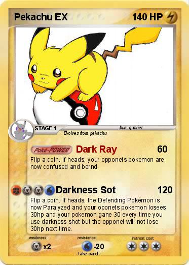 Pokemon Pekachu EX