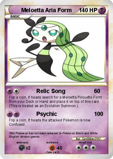 Pokemon Meloetta Aria Form