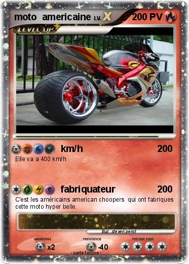 Pokemon moto  americaine