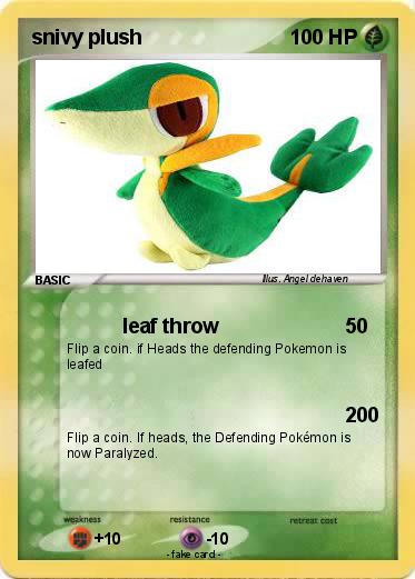 Pokemon snivy plush