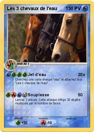 Pokemon Les 3 chevaux de l'eau