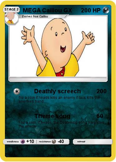 Pokemon MEGA Caillou GX