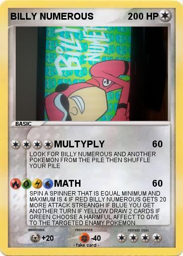 Pokemon BILLY NUMEROUS