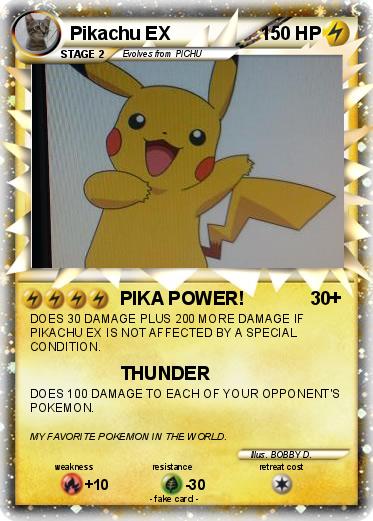 Pokemon Pikachu EX