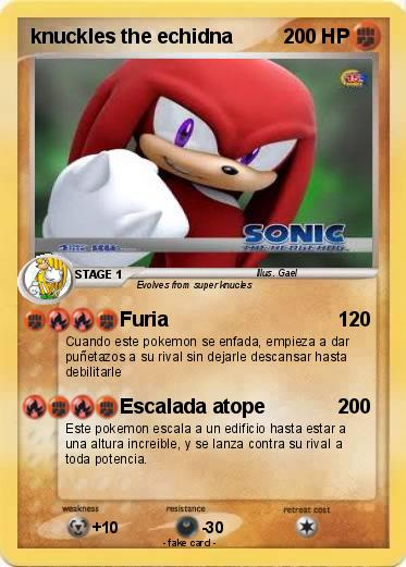 Pokemon knuckles the echidna
