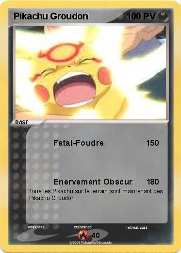 Pokemon Pikachu Groudon