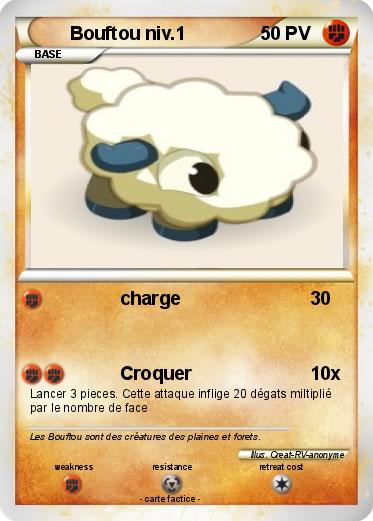 Pokemon Bouftou niv.1