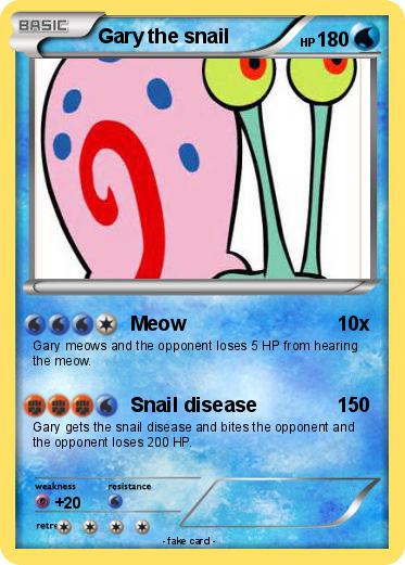 Pokemon Gary the snail