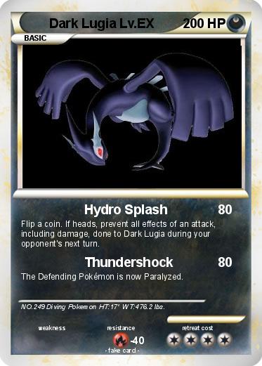 Pokemon Dark Lugia Lv.EX