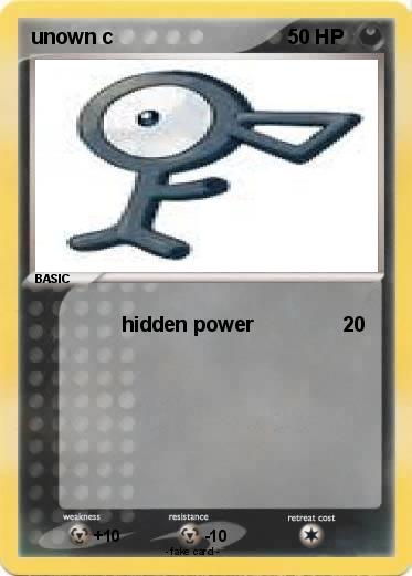 Pokemon unown c