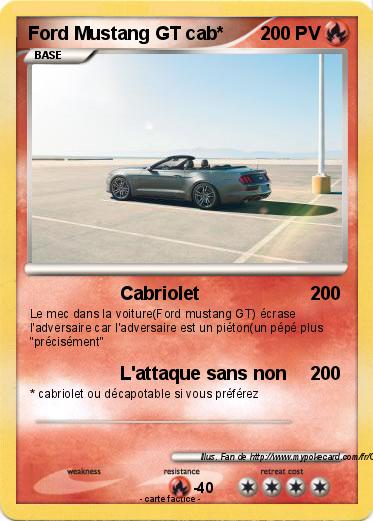 Pokemon Ford Mustang GT cab*