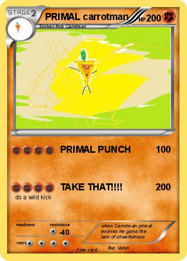 Pokemon PRIMAL carrotman