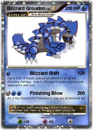 Pokemon Blizzard Groudon