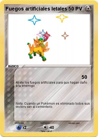 Pokemon Fuegos artificiales letales