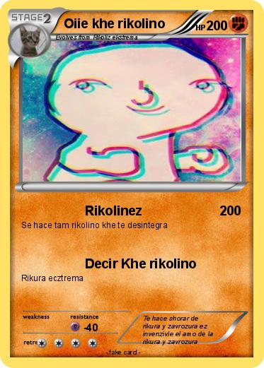 Pokemon Oiie khe rikolino