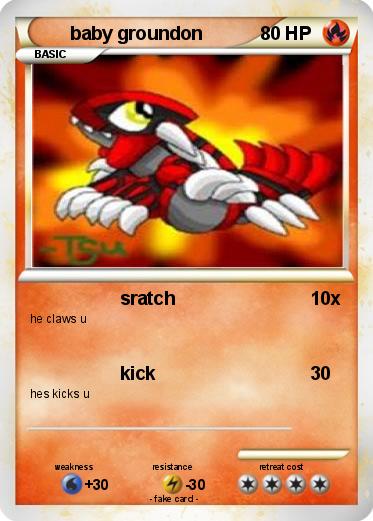 Pokemon baby groundon