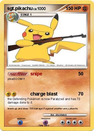 Pokemon sgt.pikachu
