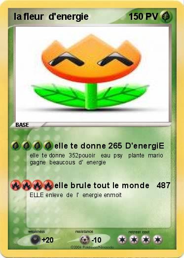 Pokemon la fleur  d'energie