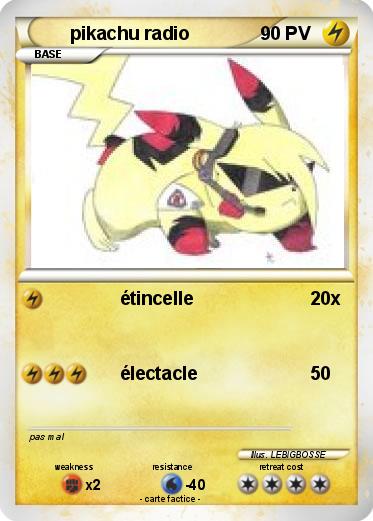 Pokemon pikachu radio