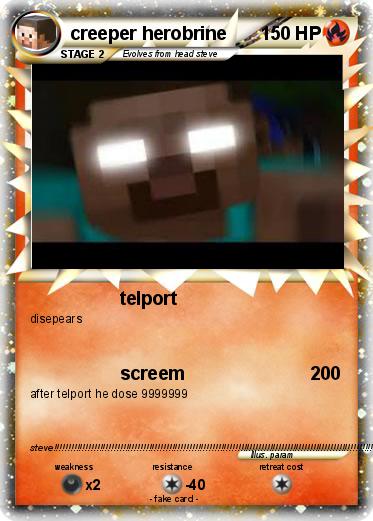 Pokemon creeper herobrine