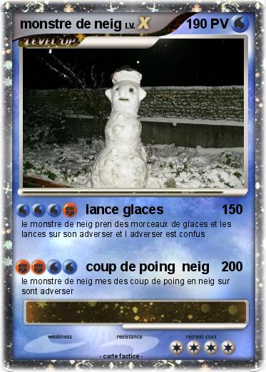 Pokemon monstre de neig