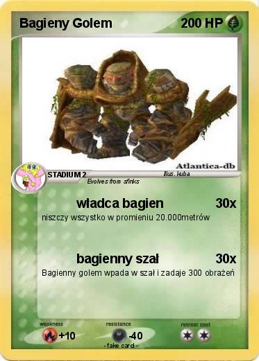 Pokemon Bagieny Golem
