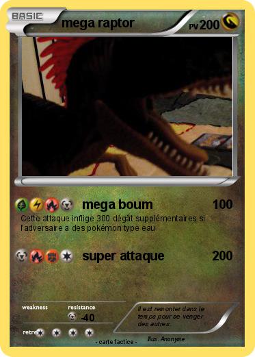 Pokemon mega raptor