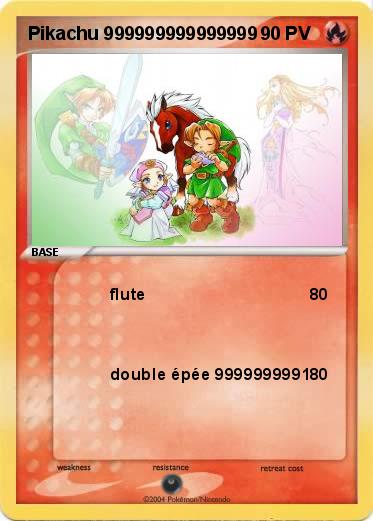 Pokemon Pikachu 999999999999999