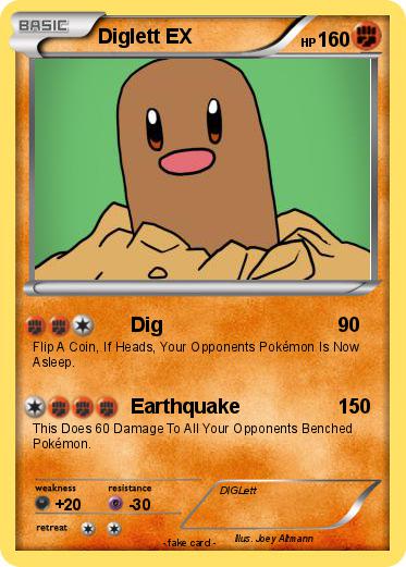 Pokemon Diglett EX
