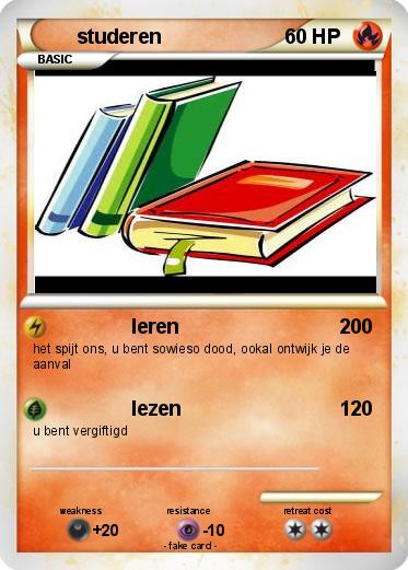Pokemon studeren