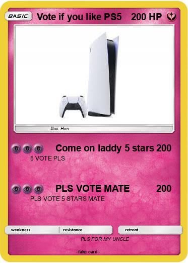 Pokemon Vote if you like PS5