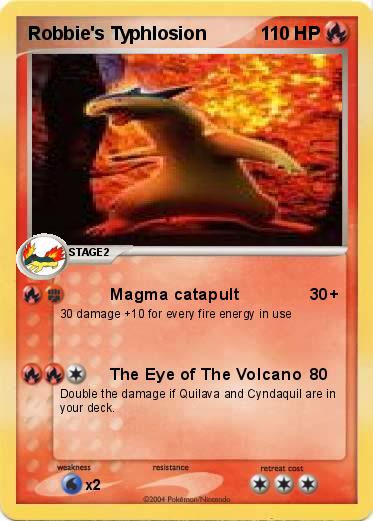 Pokemon Robbie's Typhlosion