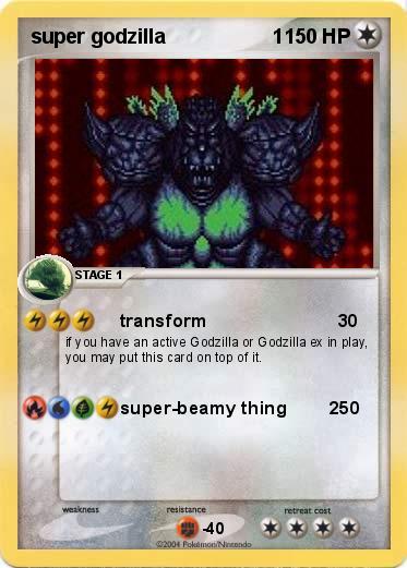 Pokemon super godzilla                   1