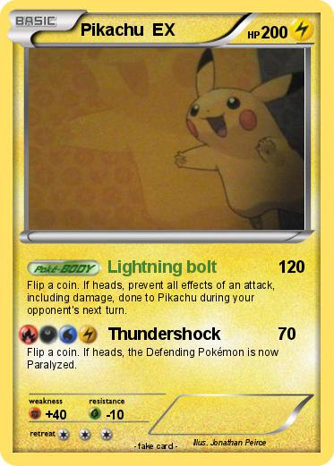 Pokemon Pikachu  EX