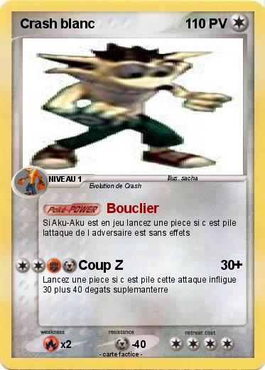 Pokemon Crash blanc