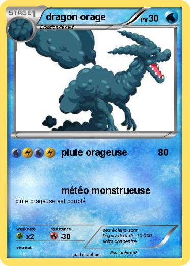 Pokemon dragon orage