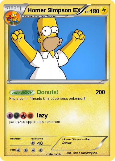 Pokemon Homer Simpson EX