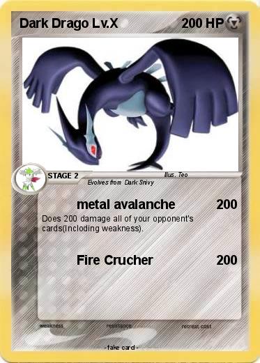 Pokemon Dark Drago Lv.X