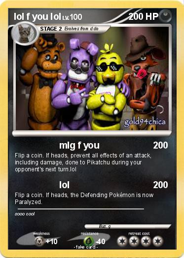 Pokemon lol f you lol