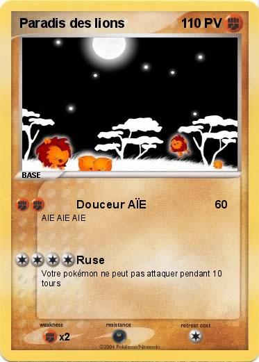 Pokemon Paradis des lions