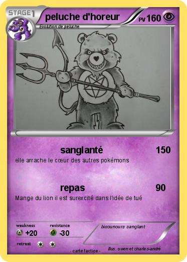 Pokemon peluche d'horeur