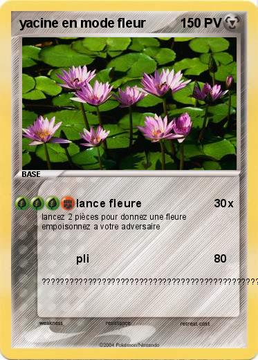 Pokemon yacine en mode fleur