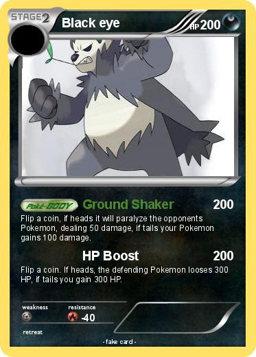 Pokemon Black eye
